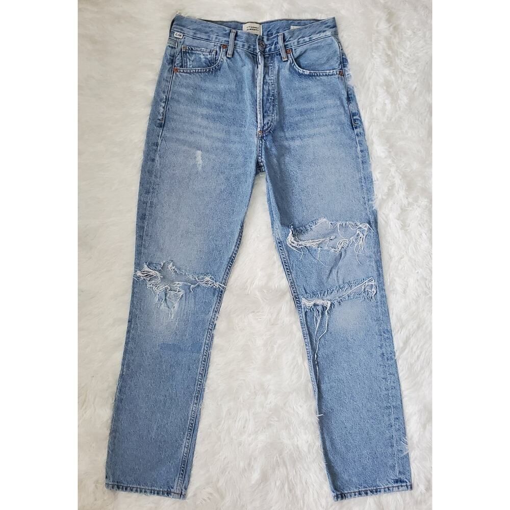 Citizens Of Humanity Light Blue Straight Leg Jeans